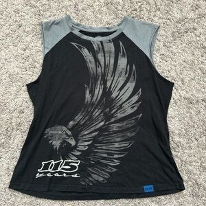 Harley-Davidson Black and Gray Tee